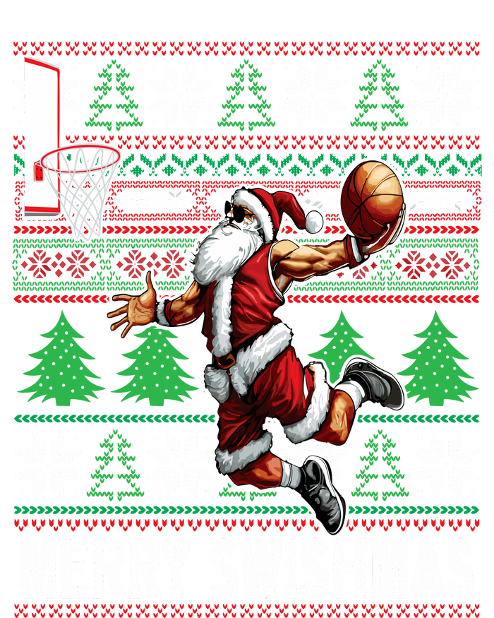 Merry Swishmas Ugly Christmas Basketball Christmas PosiCharge Competitor Tank