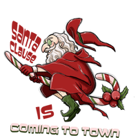 Christmas Santa Claus Is Coming Funny Santa Claus Gift T-Shirt