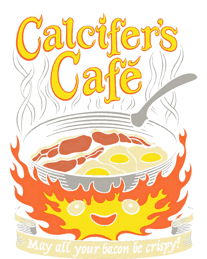 Calcifer's Cafe May All Your Bacon & Eggs Be Crispy Cooking Women's Fleece Hoodie