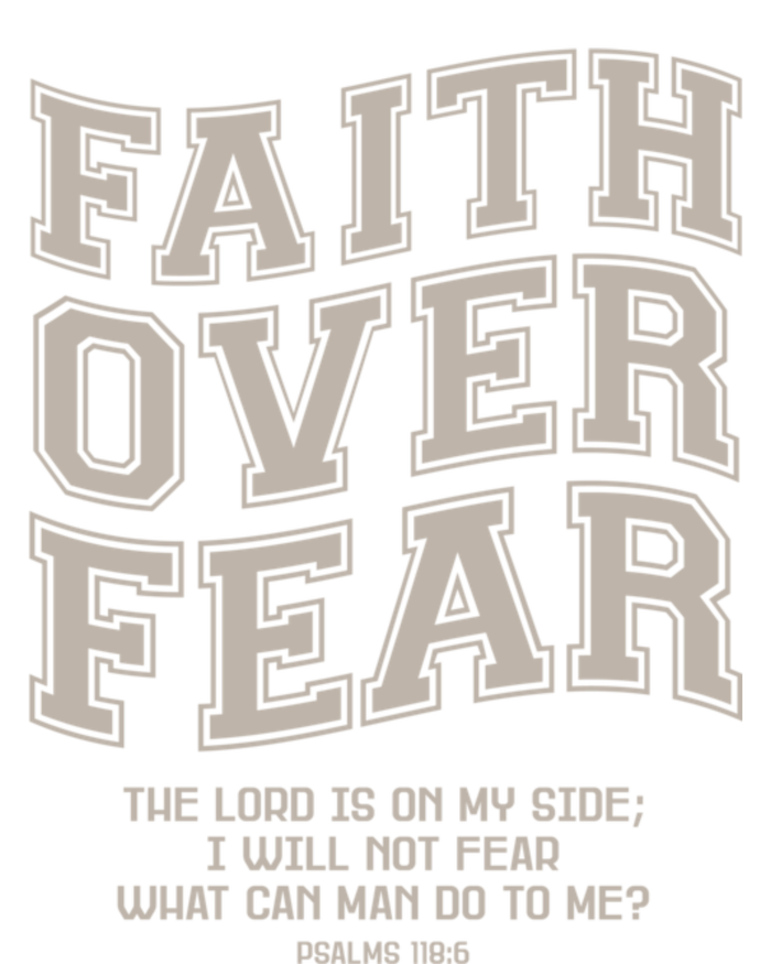 Faith Over Fear Bible Verse Motivational Christian Print Women's Strappy Tank