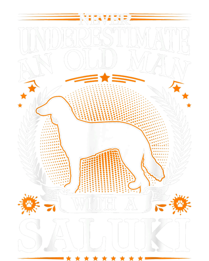 Saluki Old Man Persian Greyhound Saluki T-Shirt