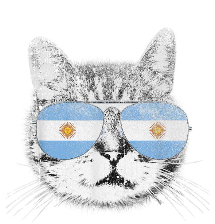 Cat Argentina Flag Country Retro Funny Gift Women's Fleece Hoodie