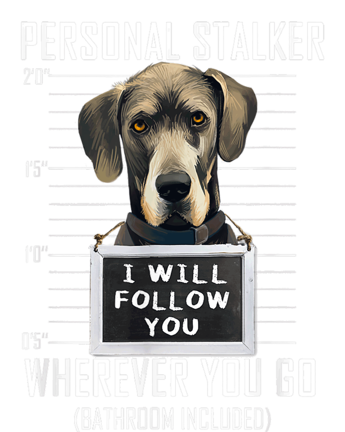 Personal Stalker Dog Great Dane I Will Follow You Mugshot Hooded Wearable Blanket