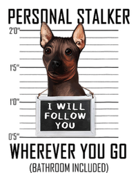 Personal Stalker Dog Hairless Terrier I Will Follow You Kids Hoodie