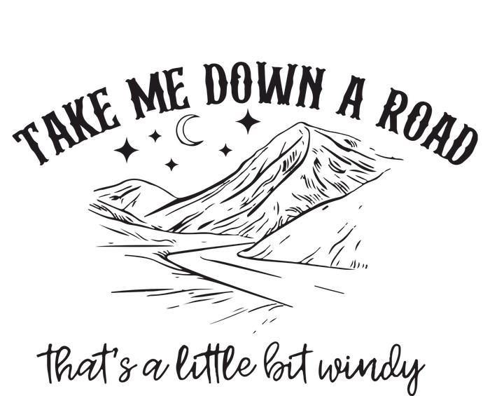 Take Me Down A Road Women's Racerback Cropped Tank