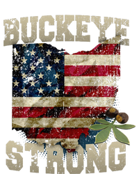 Ohio Buckeye Strong Ohio USA Flag Overlay Sweatshirt Cinch Pack Bag