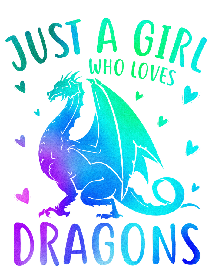 Cute Just A Girlss Who Loves Dragons Women T-Shirt