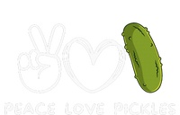 Peace Love Pickles Retro Pickles Lover Food Lover Tall Hoodie