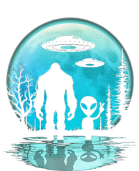 Alien And Bigfoot Moon T-Shirt