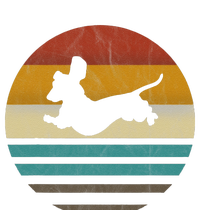 Dachshund Vintage Silhouette 60s 70s Retro Grunge Dog Lover Bumper Sticker