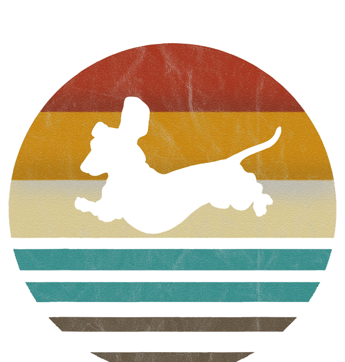 Dachshund Vintage Silhouette 60s 70s Retro Grunge Dog Lover Bumper Sticker