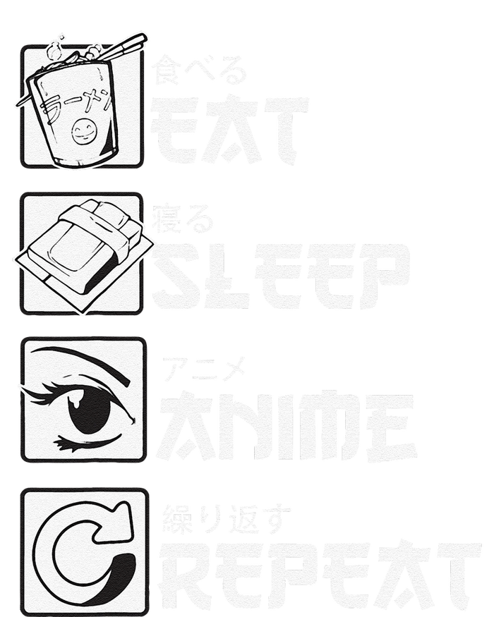 Eat Sleep Anime Repeat Mangas Cooling Performance Crew T-Shirt