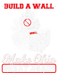 Build A Wall Make Ohio Great Again Funny State Gift Parody Zip Tote Bag