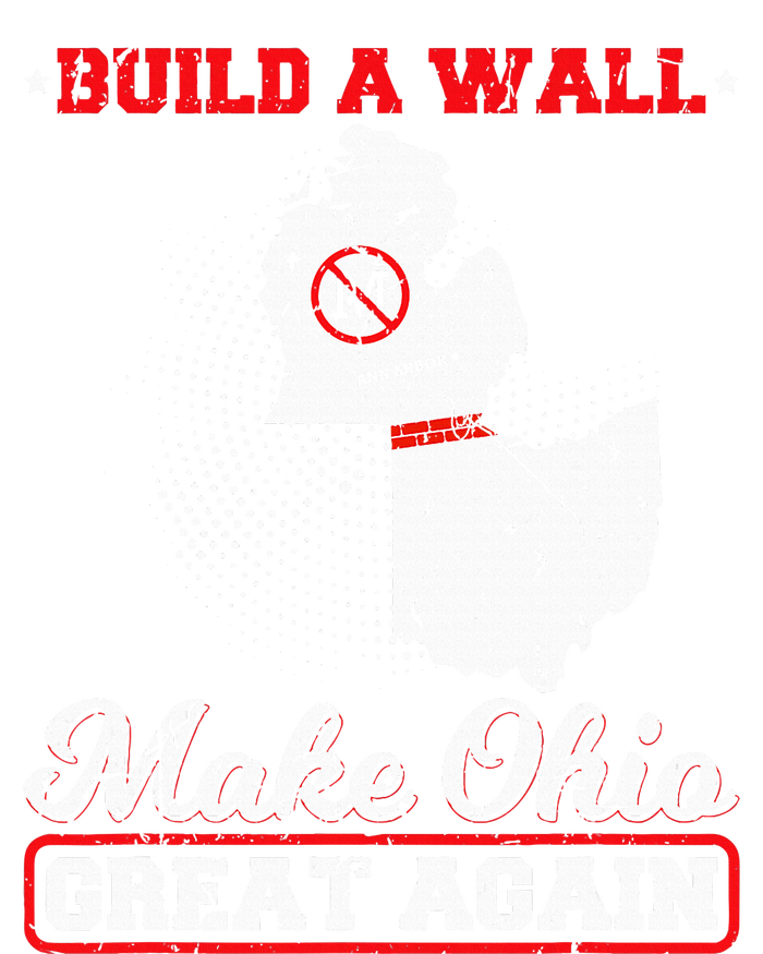 Build A Wall Make Ohio Great Again Funny State Gift Parody Zip Tote Bag