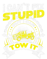 Tow Truck Driver Wrecker I Can't Fix Stupid But I Can Tow It Softstyle Adult Sport Polo