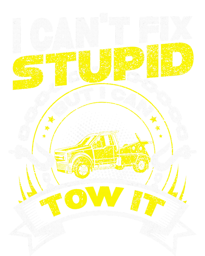 Tow Truck Driver Wrecker I Can't Fix Stupid But I Can Tow It Softstyle Adult Sport Polo