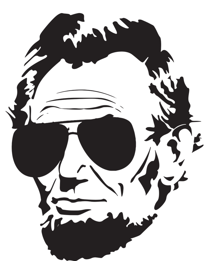 Abe Lincoln Funny Abraham Lincoln Portrait With Sunglasses Sweatshirt