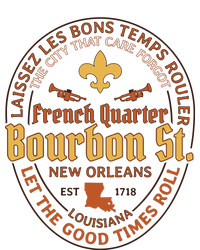 French Quarter Bourbon St New Orleans Souvenir Gift Pom Pom 12in Knit Beanie