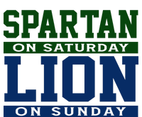 Spartan On Saturday Lion On Sunday Funny Detroit Wool Snapback Cap