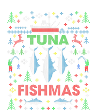 Funny Fish Tuna Fishmas Ugly Christmas Sweater Party Fisherman 7-Panel Snapback Hat