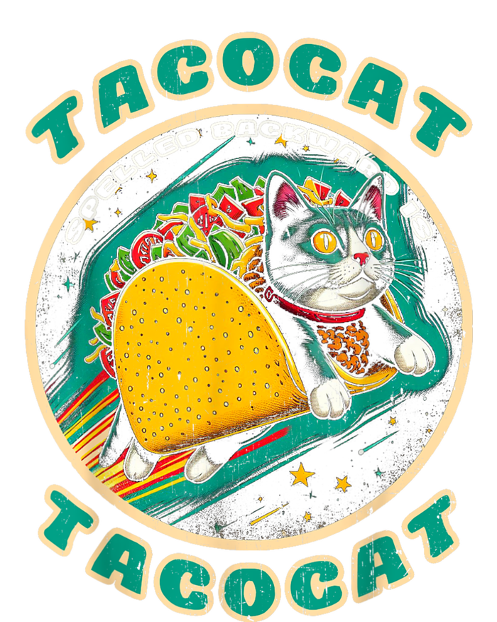 Retro Tacocat Spelled Backward Is Tacocat Funny Cat Button