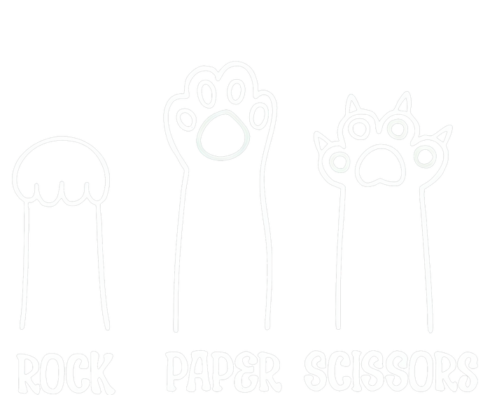 Rock Paper Scissors Funny Cat Paw Kids Hoodie