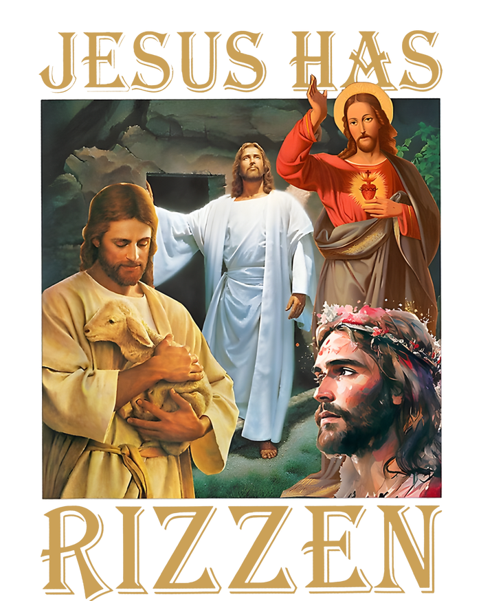 Jesus Has Rizzen Jesus Cool Funny T-Shirt