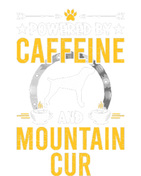 Powered By Caffeine And Mountain Cur Dog Lovers Long Sleeve Dry Zone Grid Polo