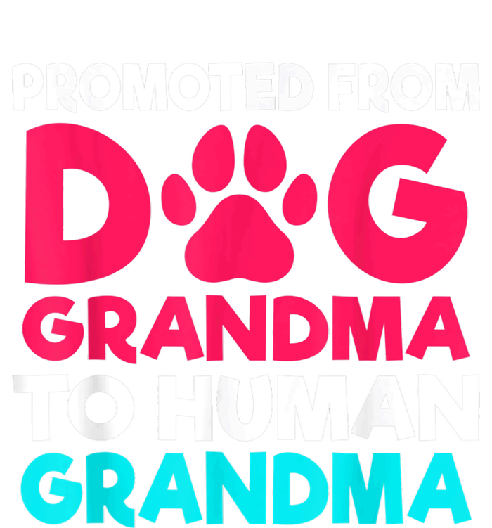 Promoted From Dog Grandma To Human Grandma Family Mother Flexfit Unipanel Trucker Cap