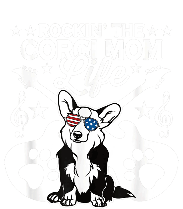 Rockin The Corgi Dad Life Dog Lover Guitar Musician Copy T-Shirt