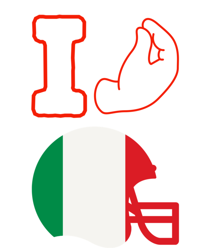 I Love Football Italians Hand Gestures Fan Quarterback T-Shirt