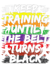 Keep Training Until The Belt Turns Black Karate Gift Women’s Perfect Tri Rocker Tank