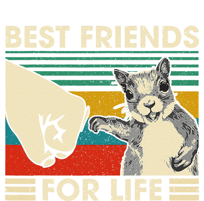 Retro Vintage Squirrel Best Friend For Life Fist Bump T-Shirt