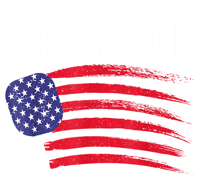 American Flag Pickleball Lover Gift Paddle Sport T-Shirt