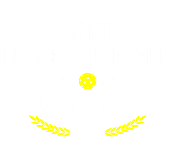 Funny Racket Pickleball Lovers I Cant Have Pickleball Gift For Fan Ceramic Bell Ornament