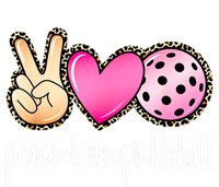 Cute Pickleballpeace Love Pickleball Lover Leopard Print Best Gift Women's T-Shirt