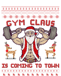 Funny Pun Santa Christmas Gym Claus Is Coming Workout Gift Sustainable Knit Beanie