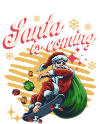 Funny Skateboard Santa Claus Is Coming Merry Christmas Great Gift Women's Tri-Blend 3/4-Sleeve Raglan Shirt