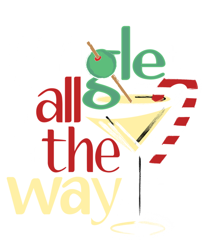 Gingle Jingle All The Way Gin Christmas Martini Gift Ladies Essential Tank