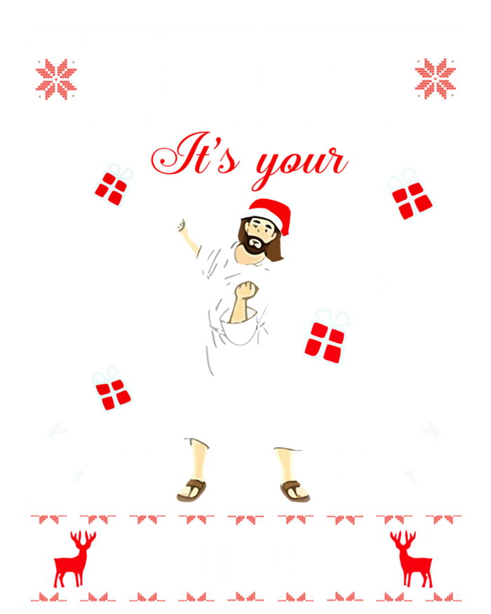 Go Jesus ItS Your Birthday Funny Christian Ugly Christmas Gift Tank Top