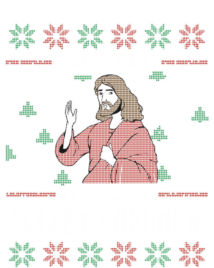 Go Jesus ItS Your Birthday Funny Gift Ugly Christmas Sweater Cute Gift Pom Pom 12in Knit Beanie