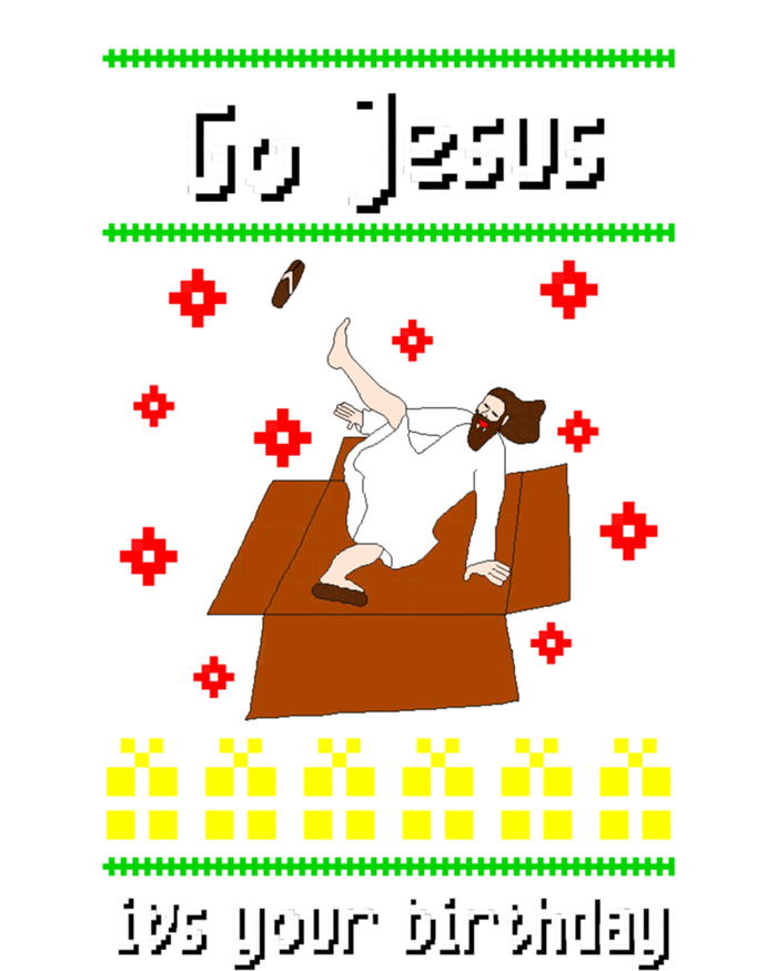 Go Jesus It´S Your Birthday Ugly Christmas Breakdance Great Gift Bumper Sticker