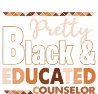 Pretty Black And Educated Counselor Black History Month Premium Hoodie