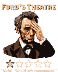 Abraham Lincoln Fords Theatre Rating Funny Women's T-Shirt