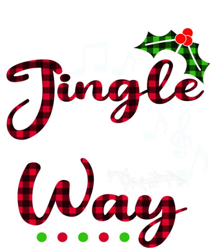 Jingle All The Way Funny Christmas Buffallo Green Plaid Gift T-Shirt