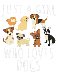 Just A Girl Who Loves Dogs Funny Puppy T-Shirt