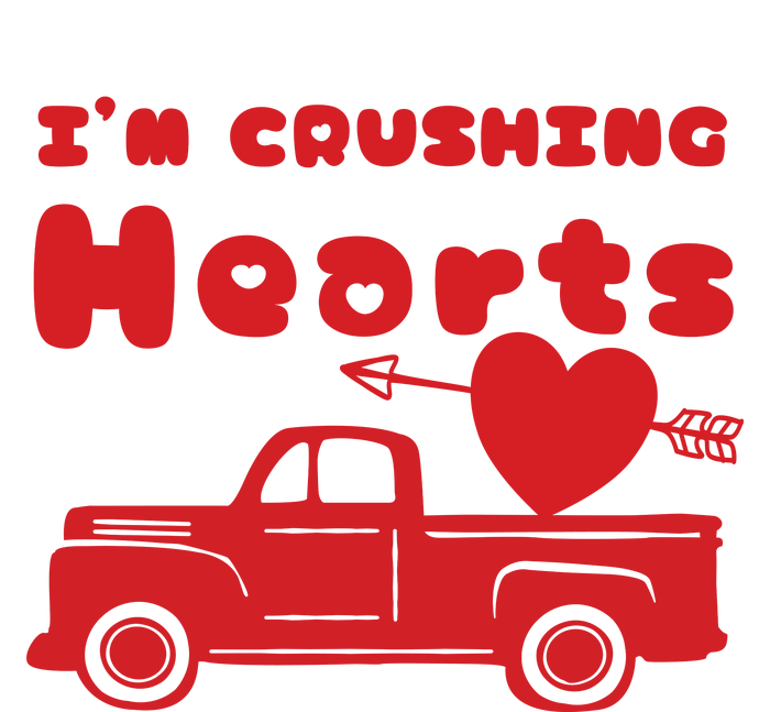 IM Crushing Hearts Monster Truck Valentines Day Kids Hoodie