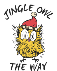 Jingle Owl The Way Funny Santa Owl Christmas Cool Gift T-Shirt