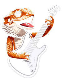 Rocker Bearded Dragon Playing Guitar Guitarist Music Band Sustainable Bucket Hat