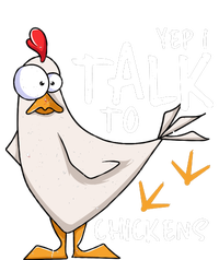 Yep I Talk To Chickens Chicken Lovers Chick Whisperers Women's Crop Top Tee